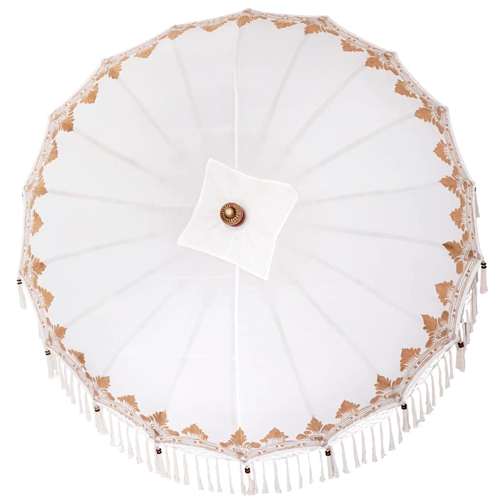 Balinesischer Sonnenschirm Creme (180-190) x 260 cm