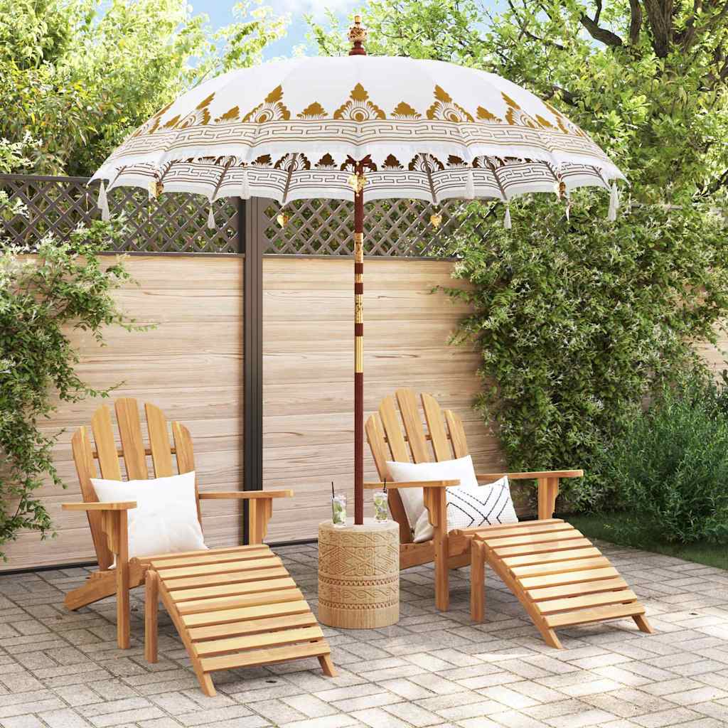 Balinesischer Sonnenschirm Creme (210-220) x 260 cm