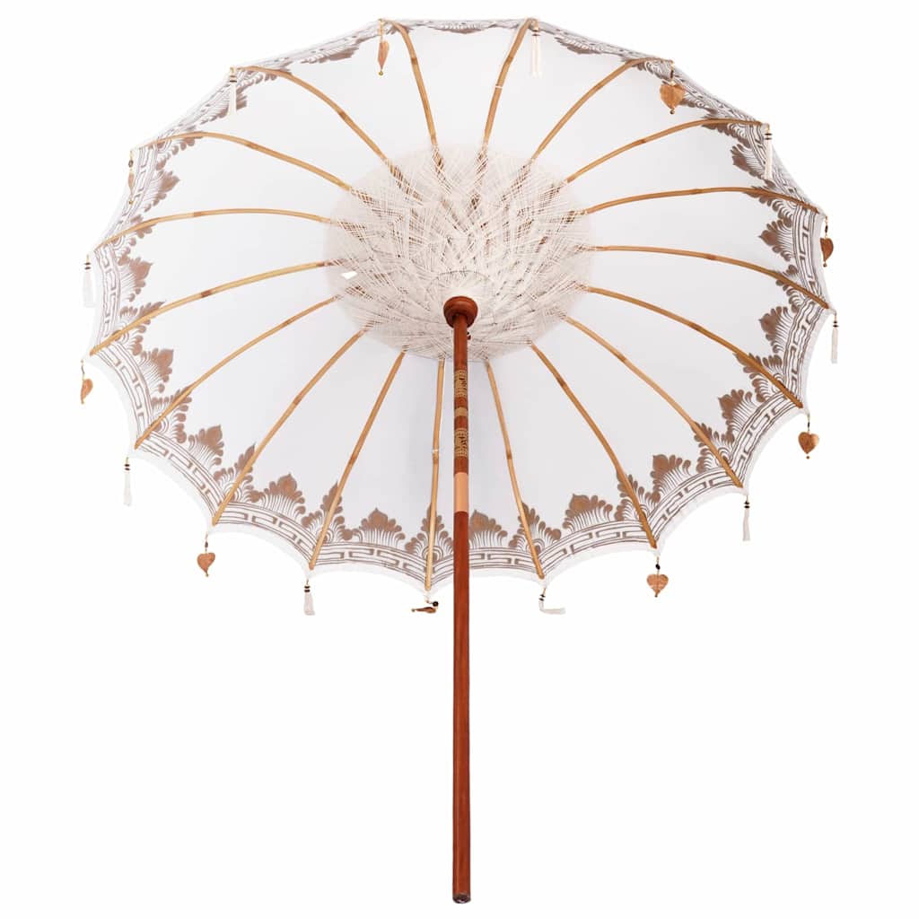 Balinesischer Sonnenschirm Creme (210-220) x 260 cm