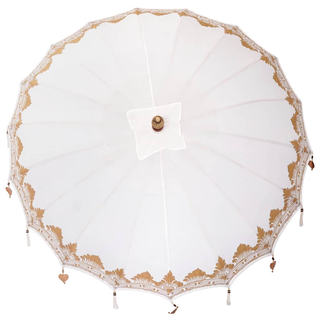 Balinesischer Sonnenschirm Creme (210-220) x 260 cm