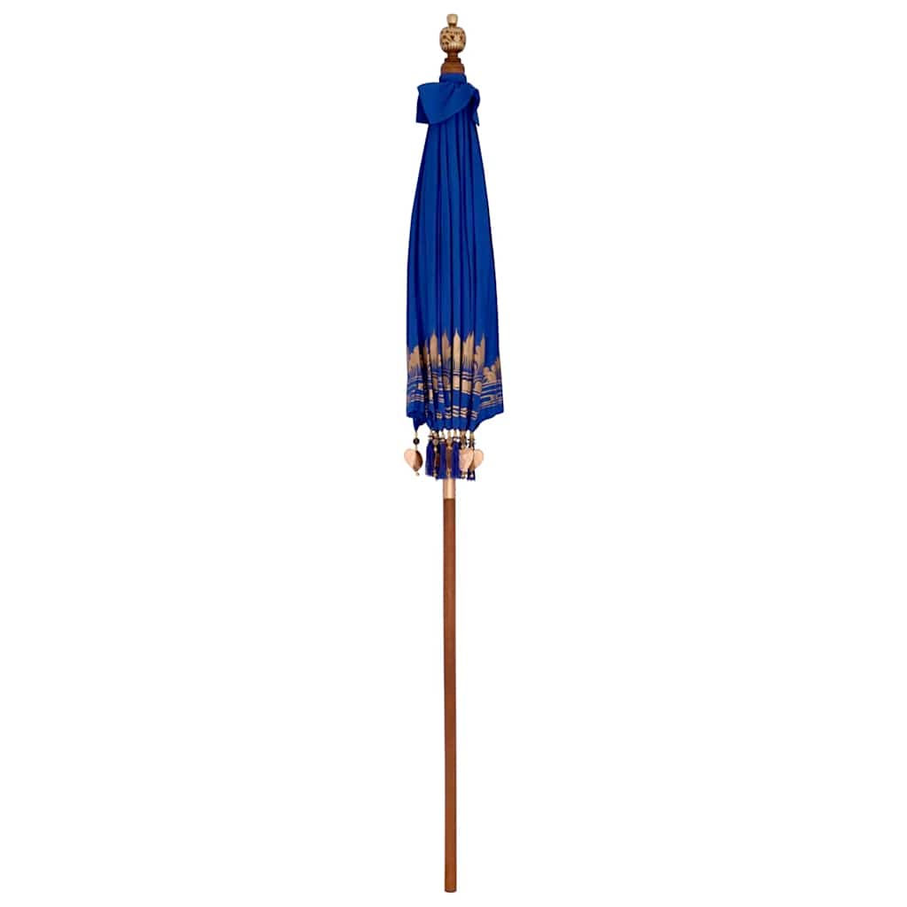 Balinesischer Sonnenschirm Blau (180-190) x 260 cm