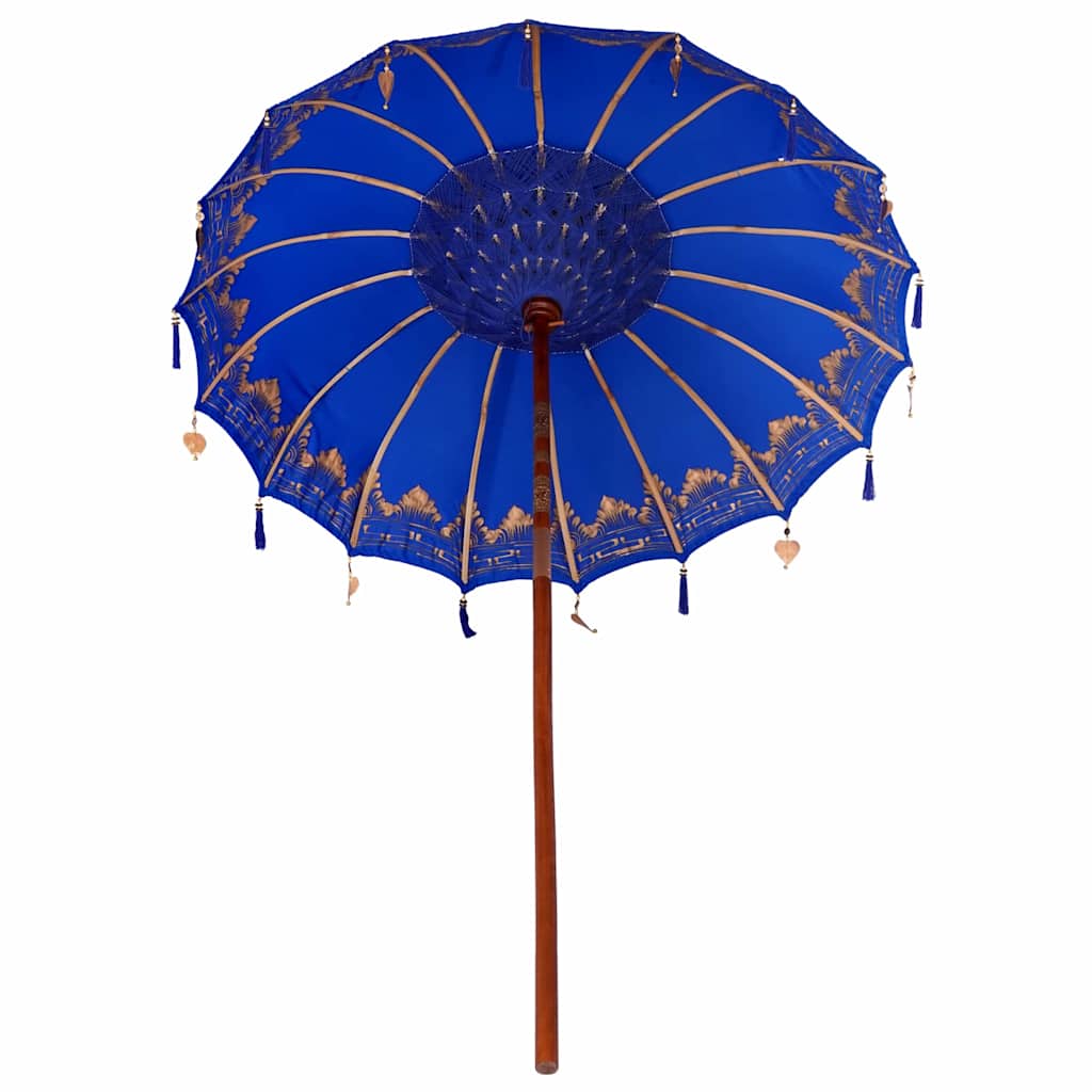 Balinesischer Sonnenschirm Blau (180-190) x 260 cm
