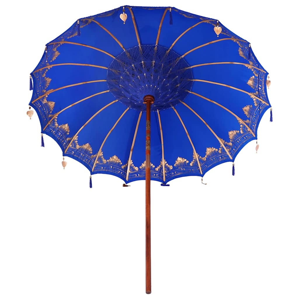 Balinesischer Sonnenschirm Blau (210-220) x 260 cm