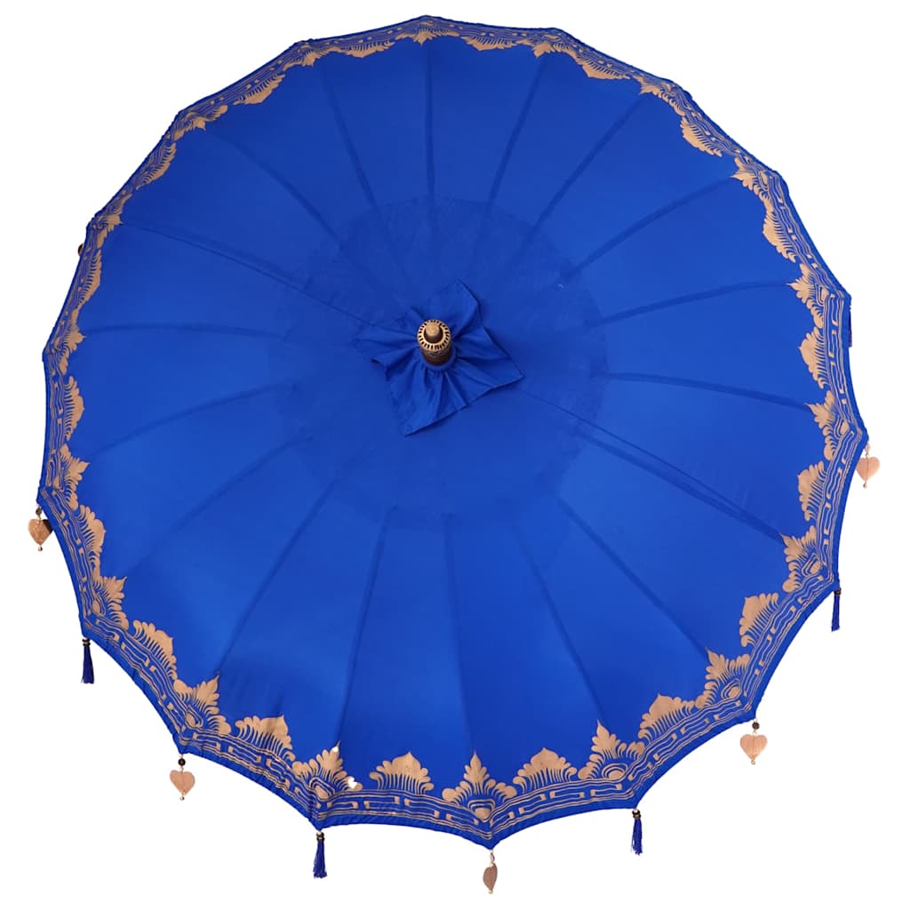 Balinesischer Sonnenschirm Blau (210-220) x 260 cm