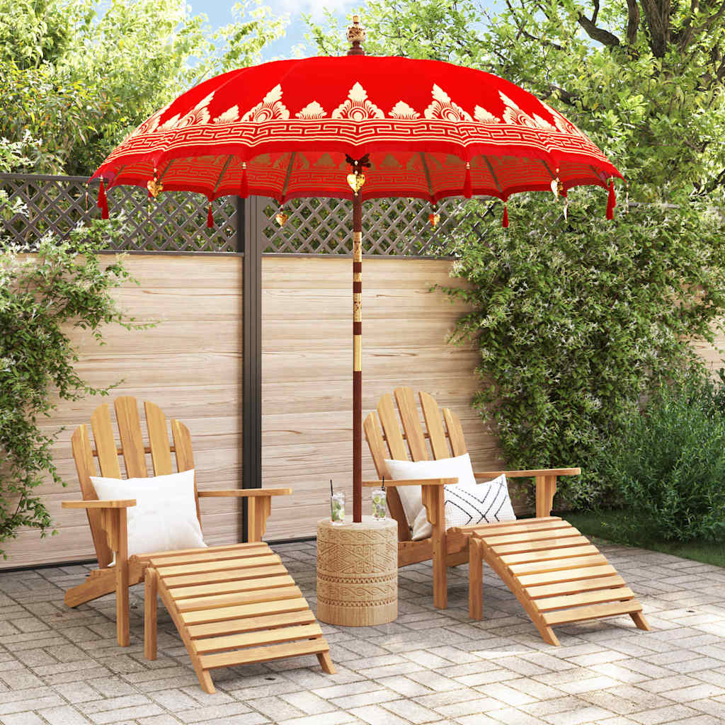 Balinesischer Sonnenschirm Rot (210-220) x 260 cm