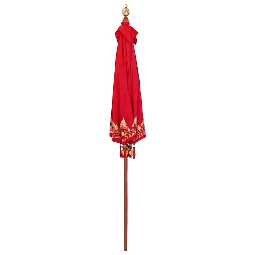 Balinesischer Sonnenschirm Rot (210-220) x 260 cm