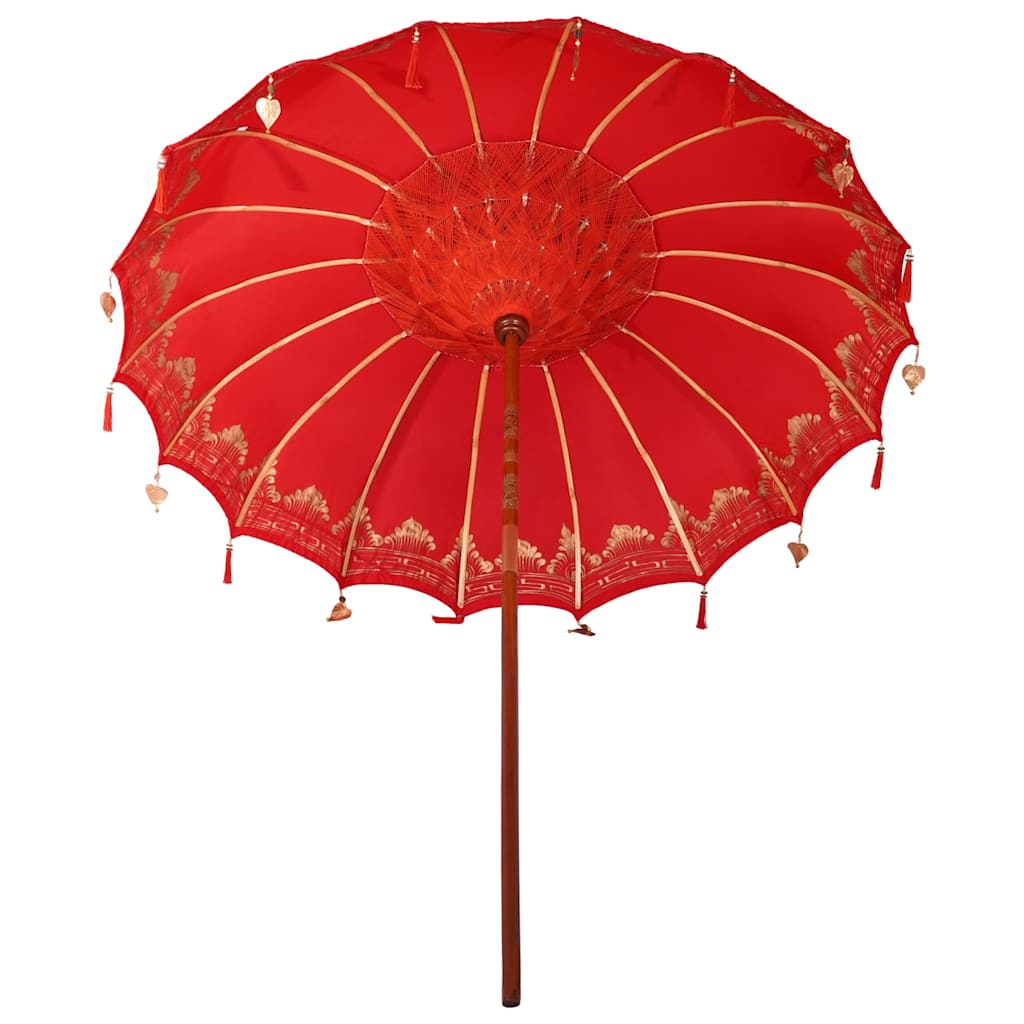 Balinesischer Sonnenschirm Rot (210-220) x 260 cm