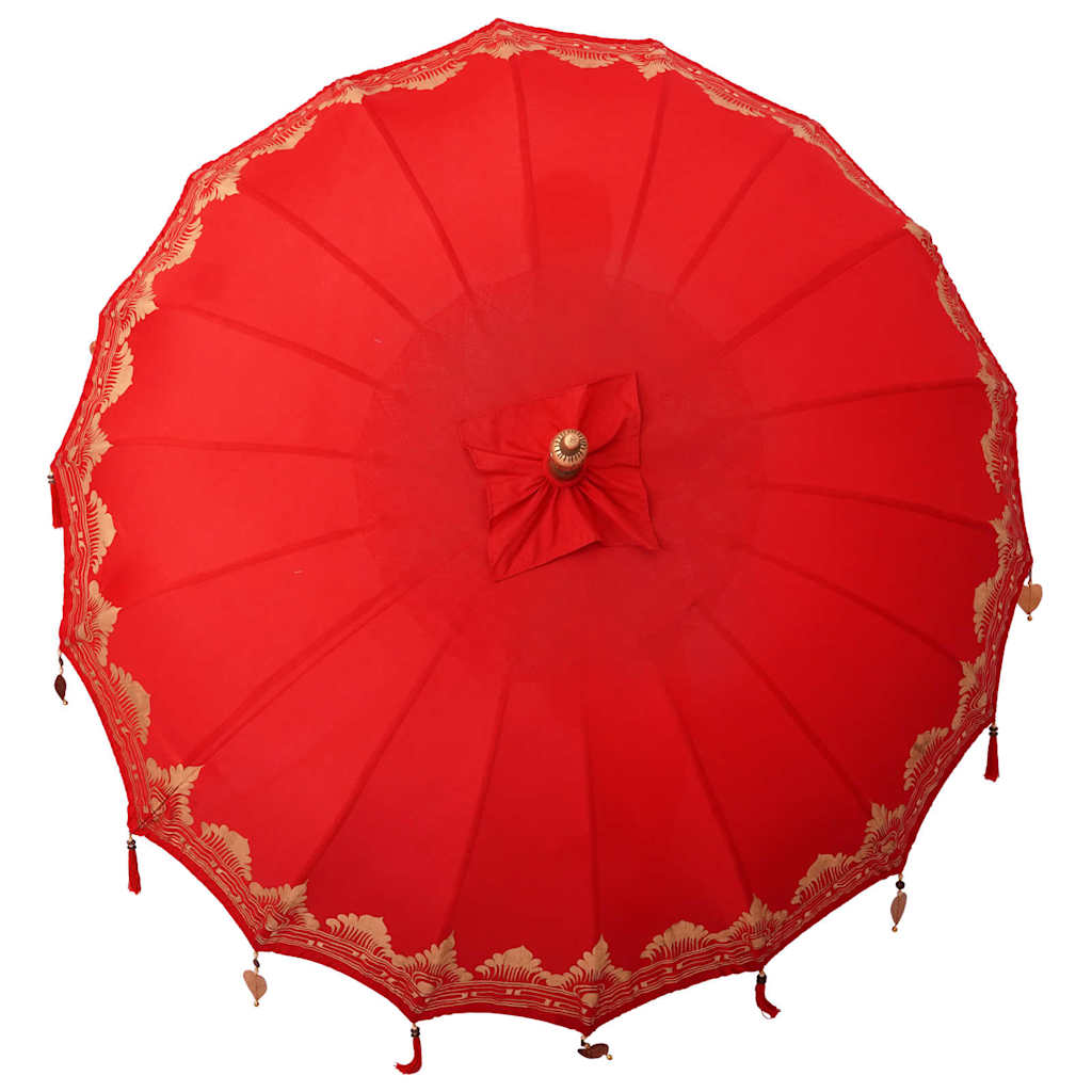 Balinesischer Sonnenschirm Rot (210-220) x 260 cm