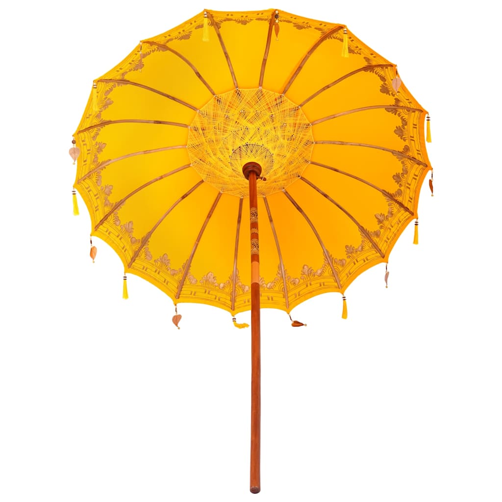 Balinesischer Sonnenschirm Gelb (180-190) x 260 cm