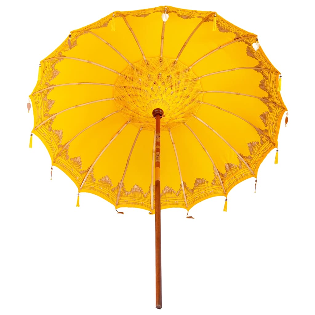 Balinesischer Sonnenschirm Gelb (210-220) x 260 cm