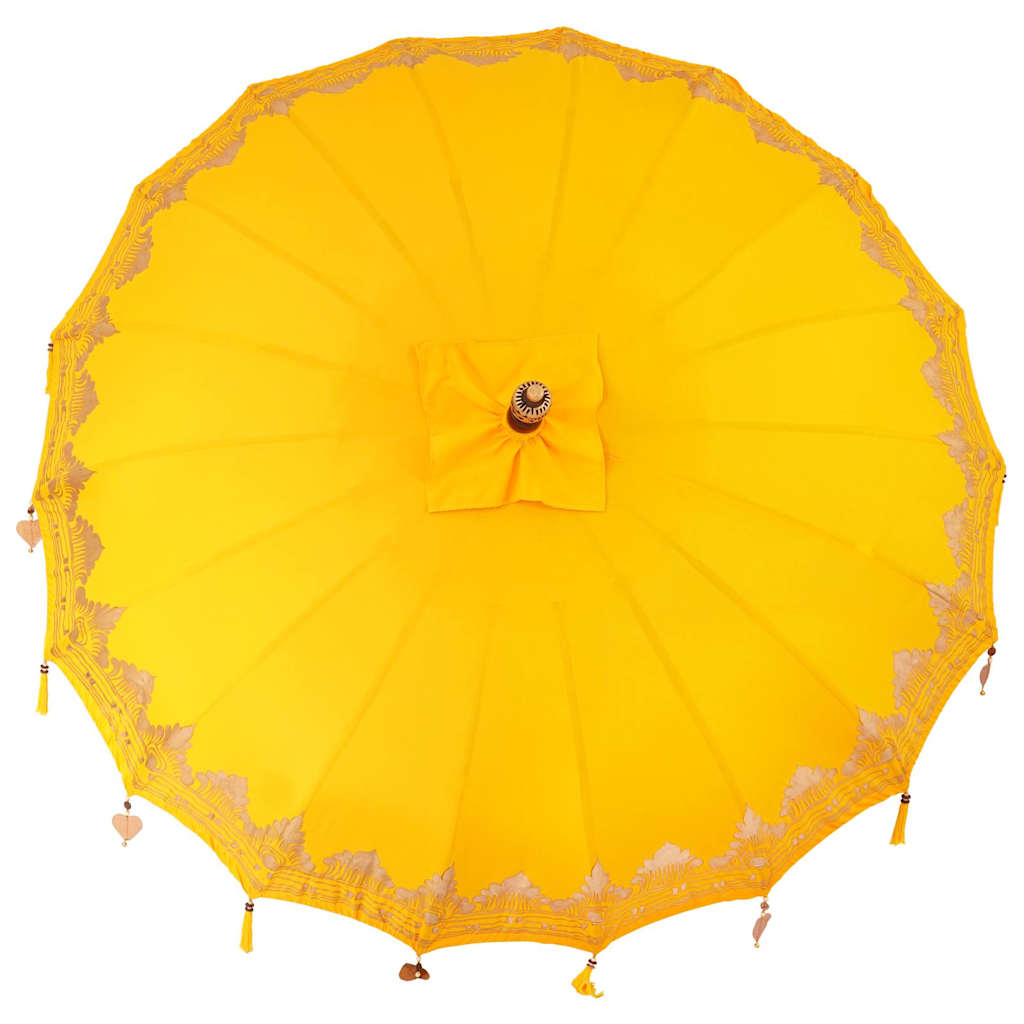 Balinesischer Sonnenschirm Gelb (210-220) x 260 cm