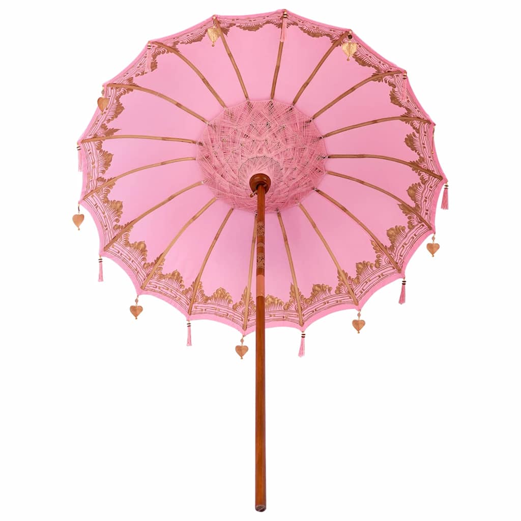 Balinesischer Sonnenschirm Rosa (180-190) x 260 cm