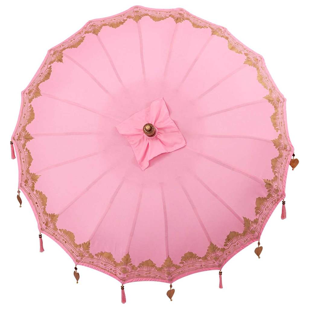 Balinesischer Sonnenschirm Rosa (180-190) x 260 cm