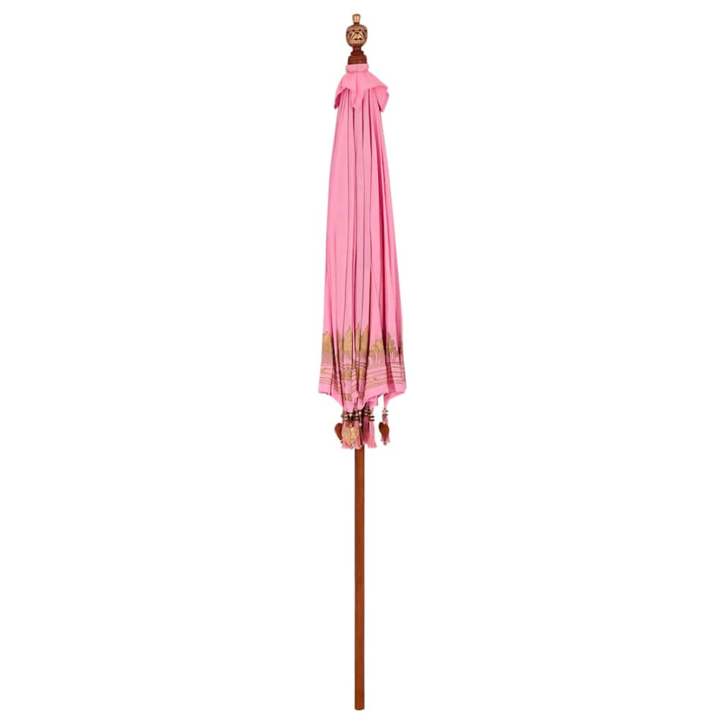 Balinesischer Sonnenschirm Rosa (210-220) x 260 cm