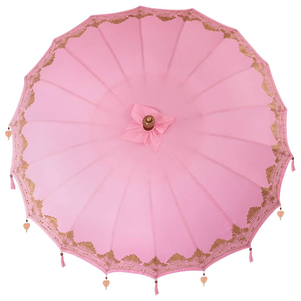 Balinesischer Sonnenschirm Rosa (210-220) x 260 cm