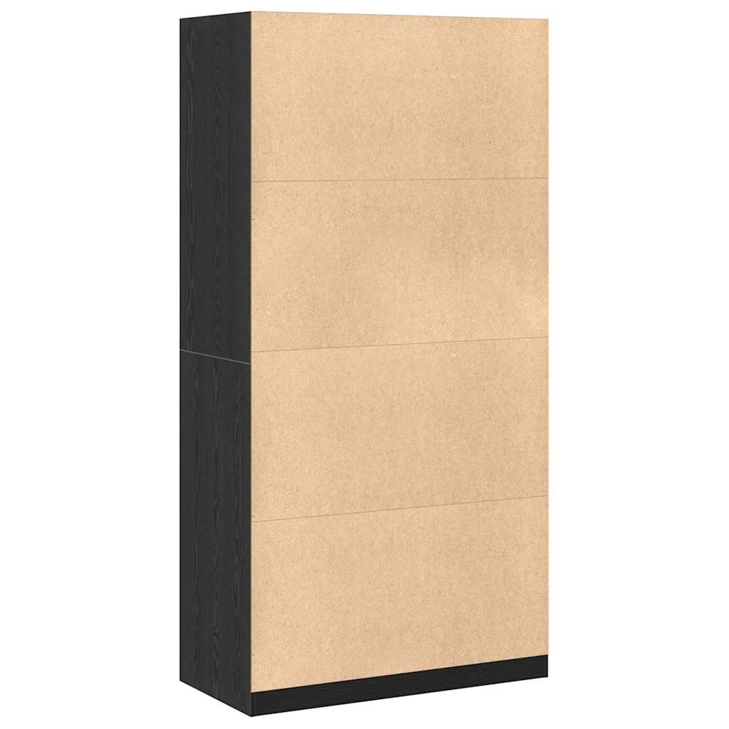 Kleiderschrank Schwarze Eiche 100 x 50 x 200 cm Holzwerkstoff