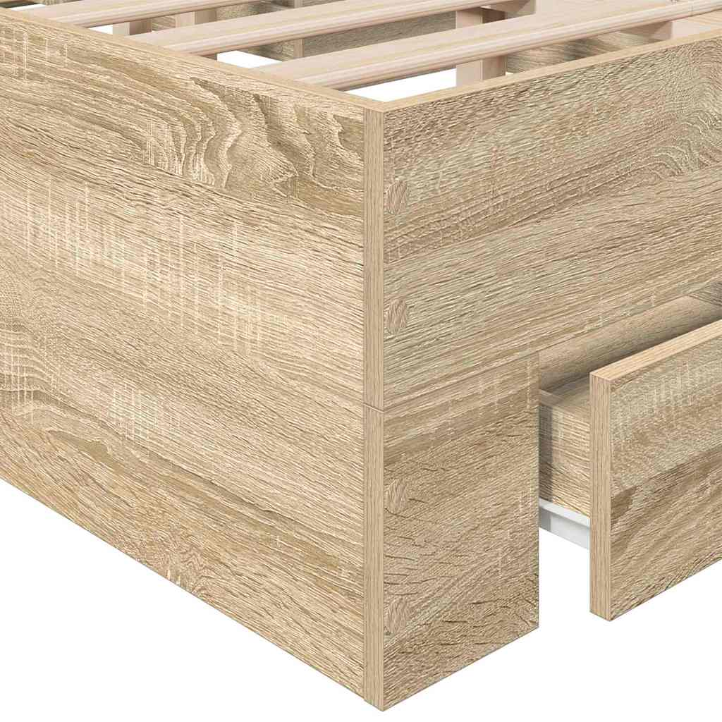 Bettgestell Braun 120 x 190 cm Holzwerkstoff