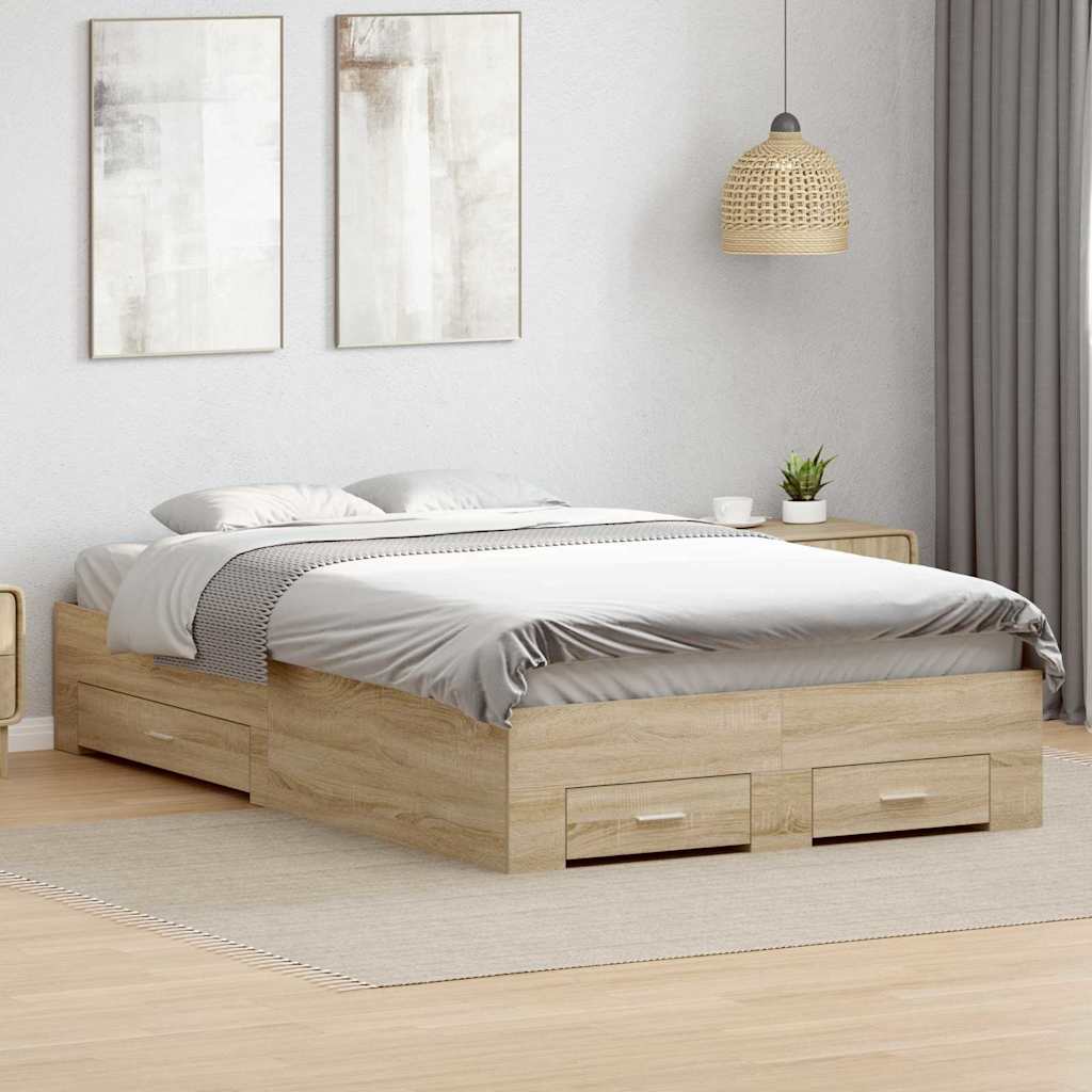 Bettgestell Braun 120 x 190 cm Holzwerkstoff