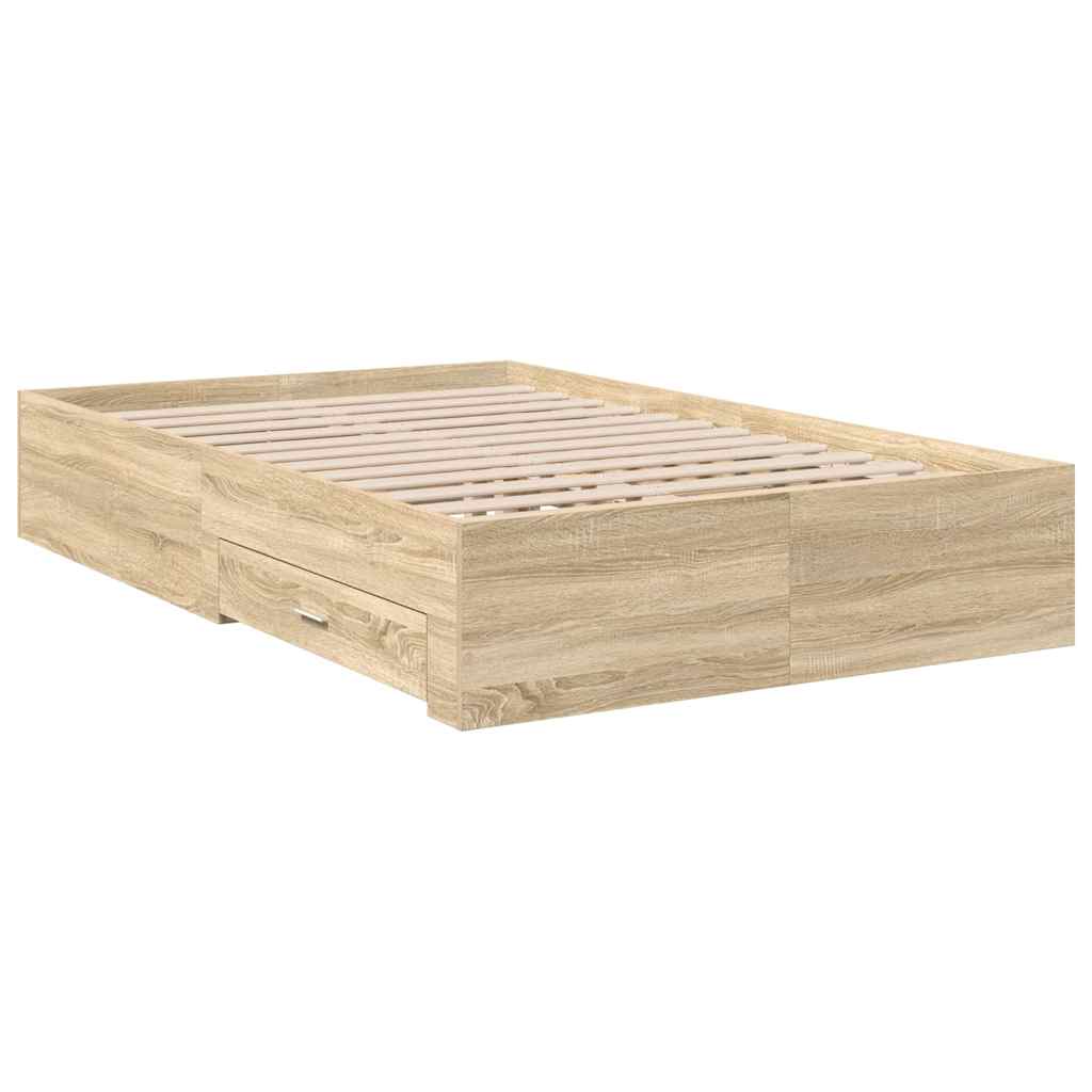 Bettgestell Braun 120 x 190 cm Holzwerkstoff