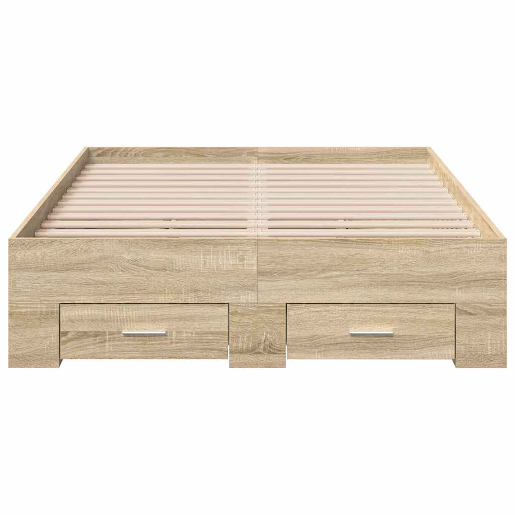 Bettgestell Braun 120 x 190 cm Holzwerkstoff