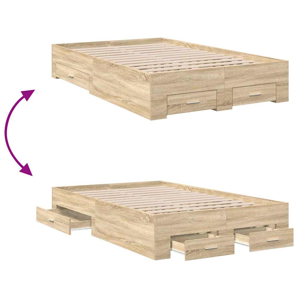 Bettgestell Braun 120 x 190 cm Holzwerkstoff