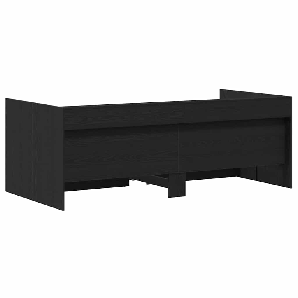 Tagbett Grau 90 x 200 cm Holzwerkstoff