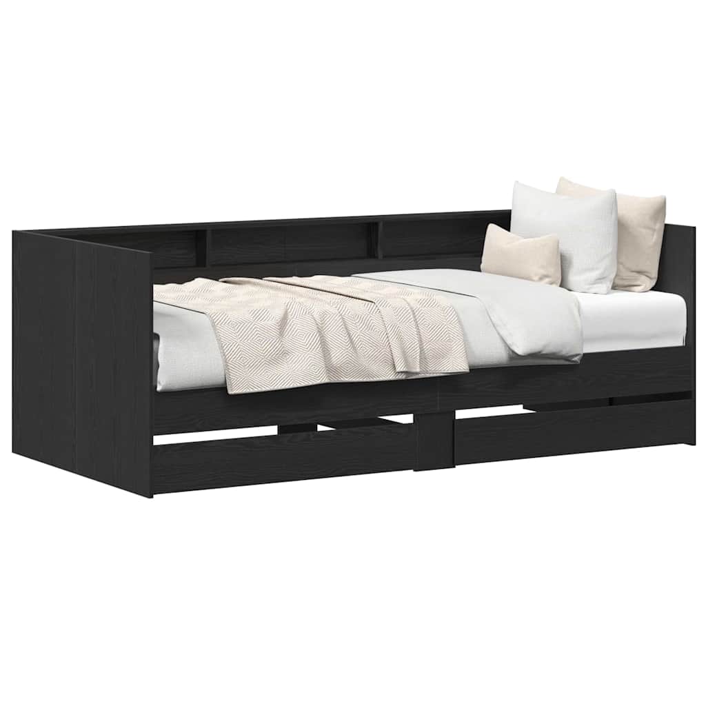 Tagbett Grau 90 x 200 cm Holzwerkstoff