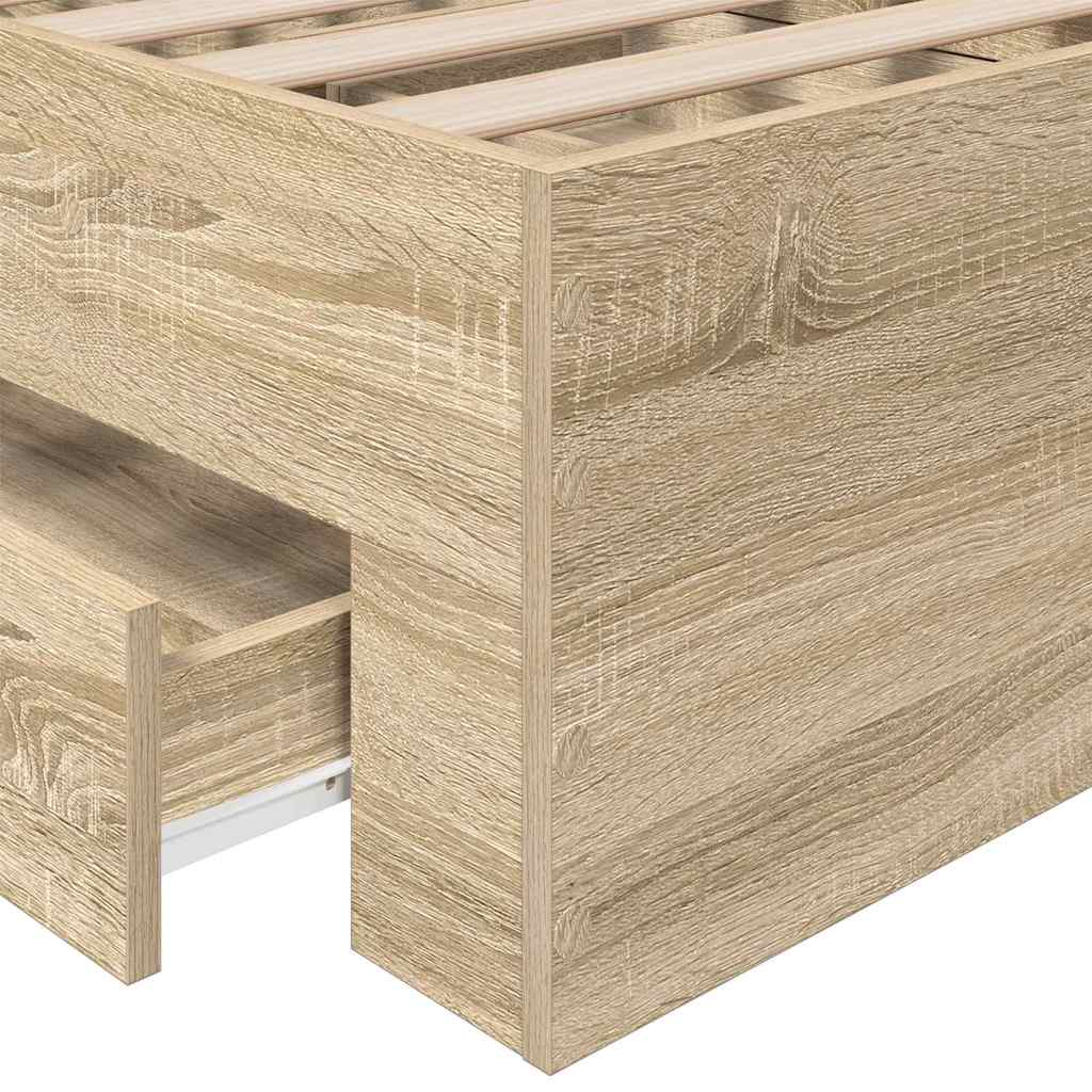 Bettgestell Braun 90 x 190 cm Holzwerkstoff