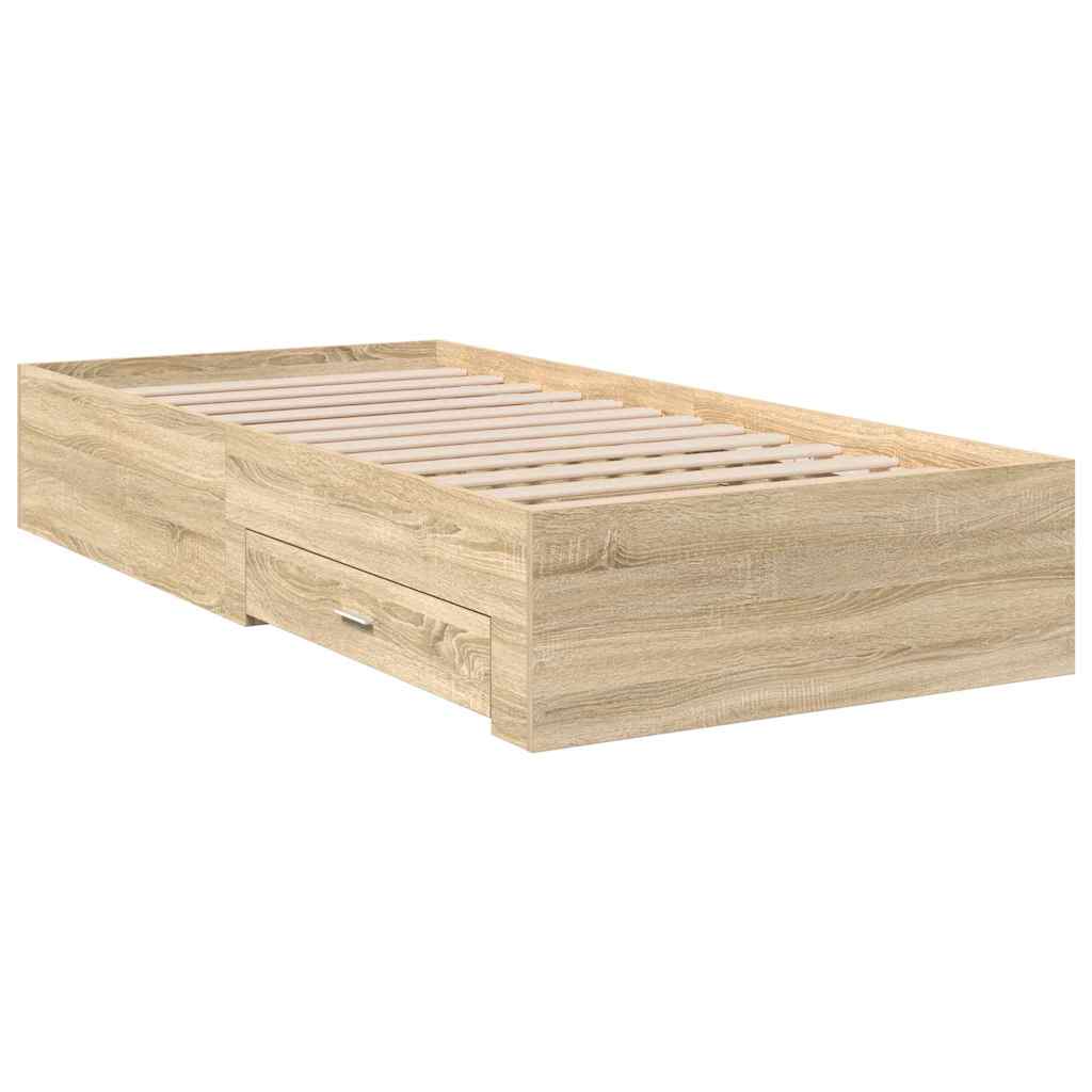 Bettgestell Braun 90 x 190 cm Holzwerkstoff