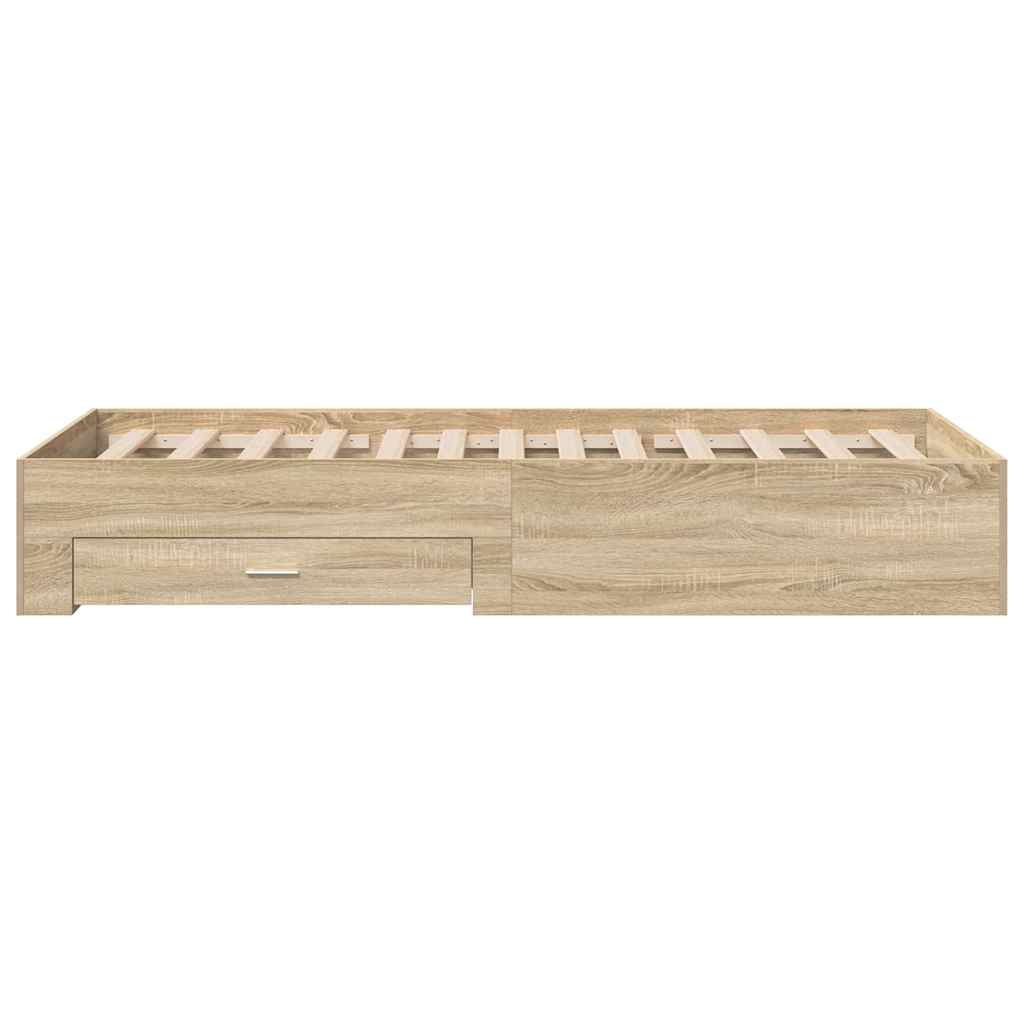 Bettgestell Braun 90 x 190 cm Holzwerkstoff