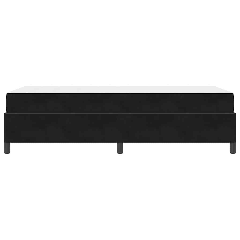 Bettgestell Schwarz und Weiß und Schwarz 90 x 200 cm Samt