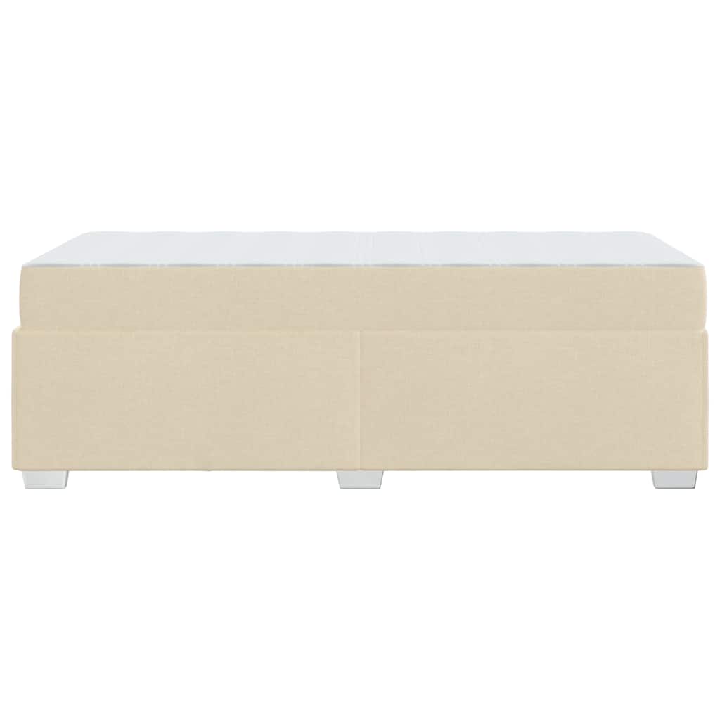 Bettgestell Creme 80 x 200 cm Stoff