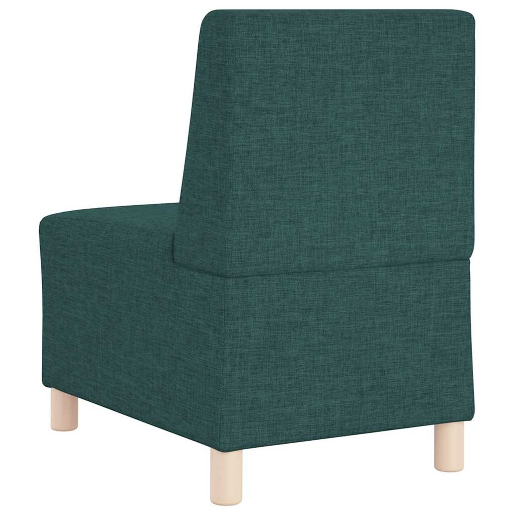 Modulares Armfreies Sofa 3 pcs Dunkelgrün 55 x 74 x 82 cm Stoff