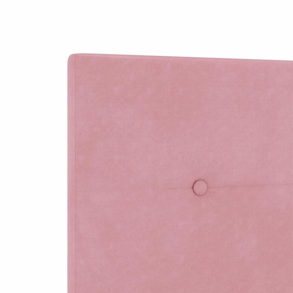 Bettgestell mit Kopfteil Rosa 90 x 200 cm Samt