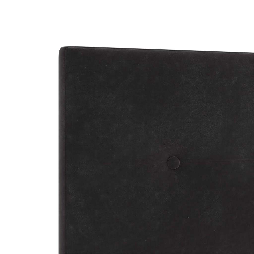 Bettgestell mit Kopfteil Schwarz 100 x 200 cm Samt