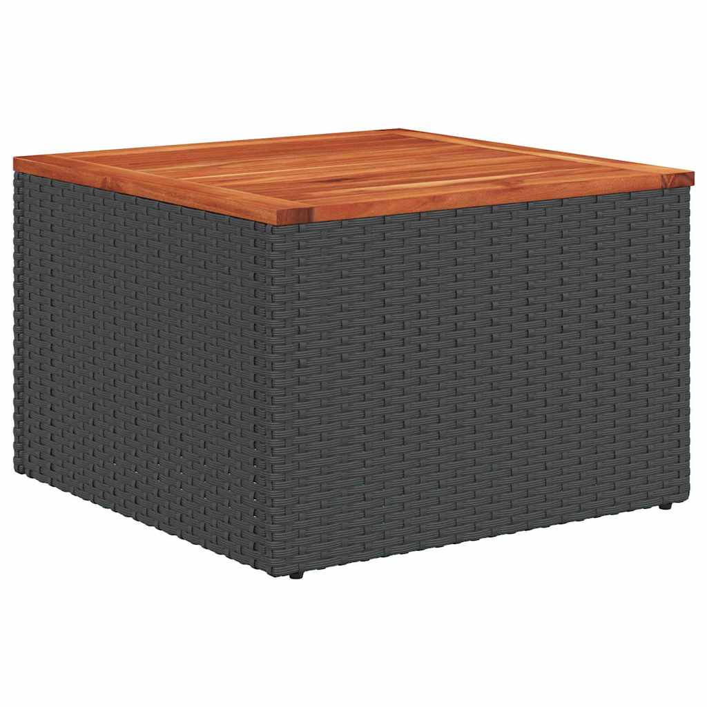 Garten-Sofa-Set 8 pcs Schwarz