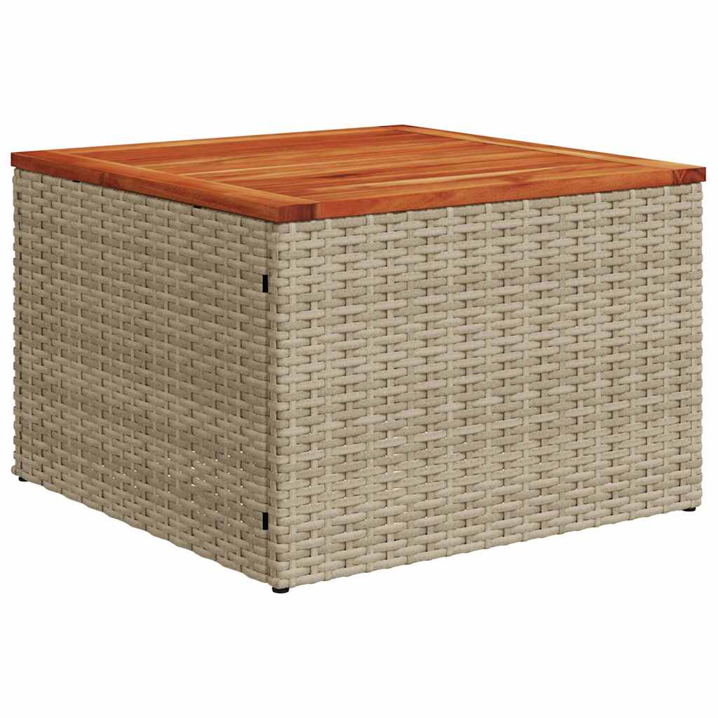 Garten-Sofa-Set 7 pcs Beige und Weiß