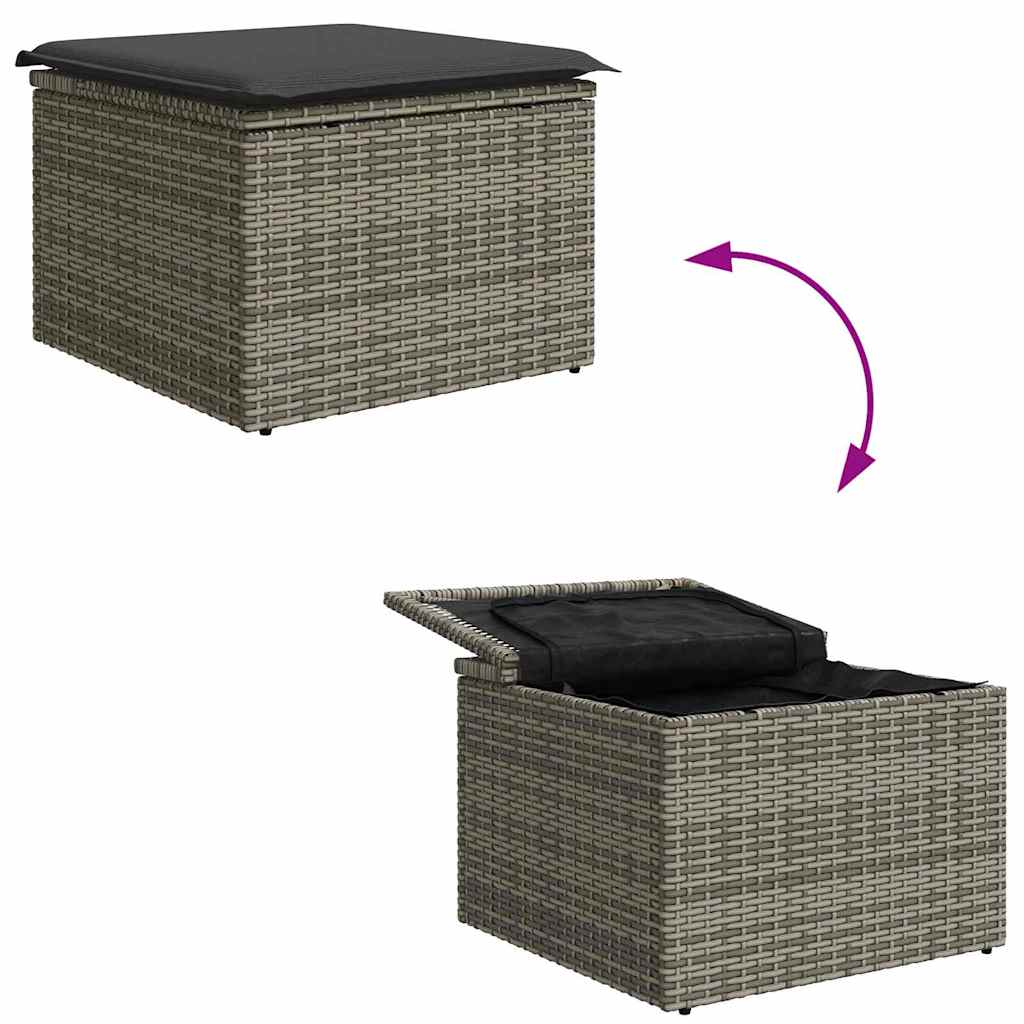 Garten-Sofa-Set 6 pcs Grau