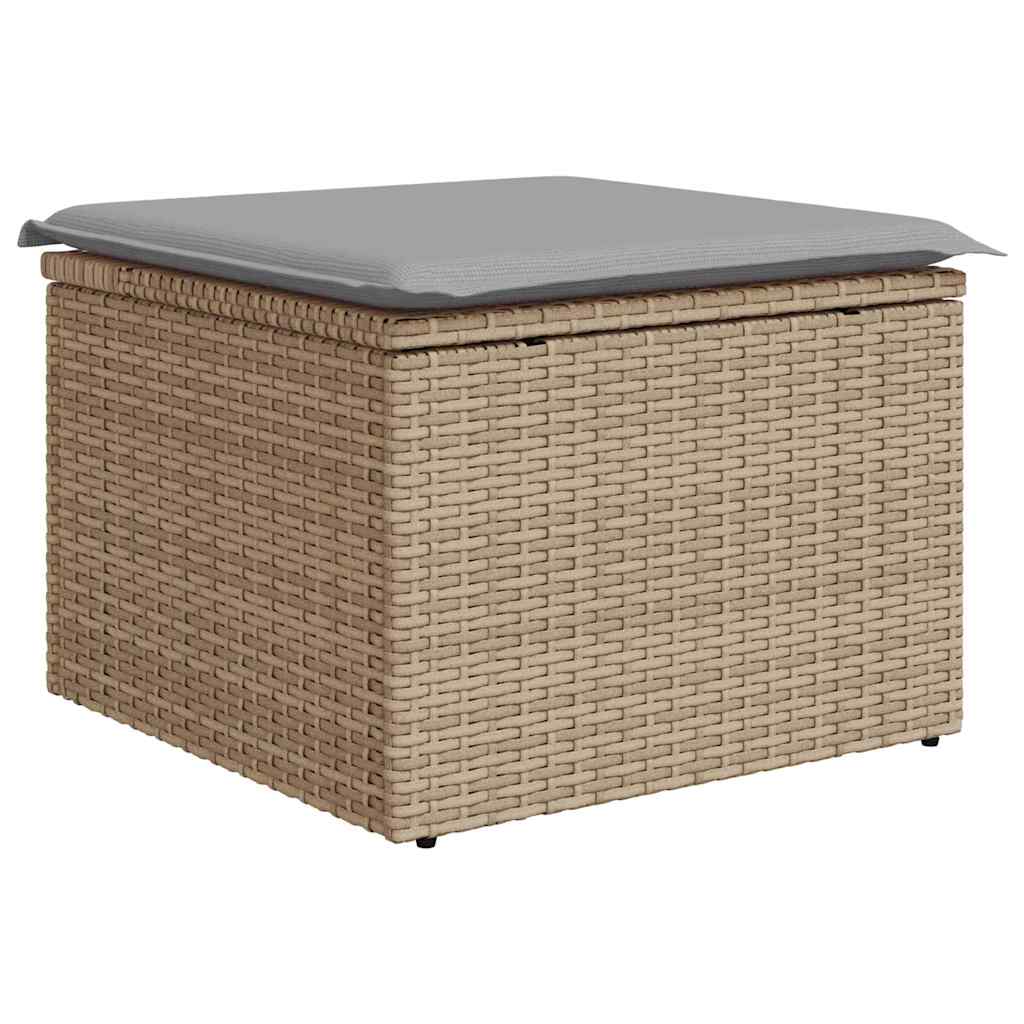 Garten-Sofa-Set 6 pcs Beige und Hellgrau