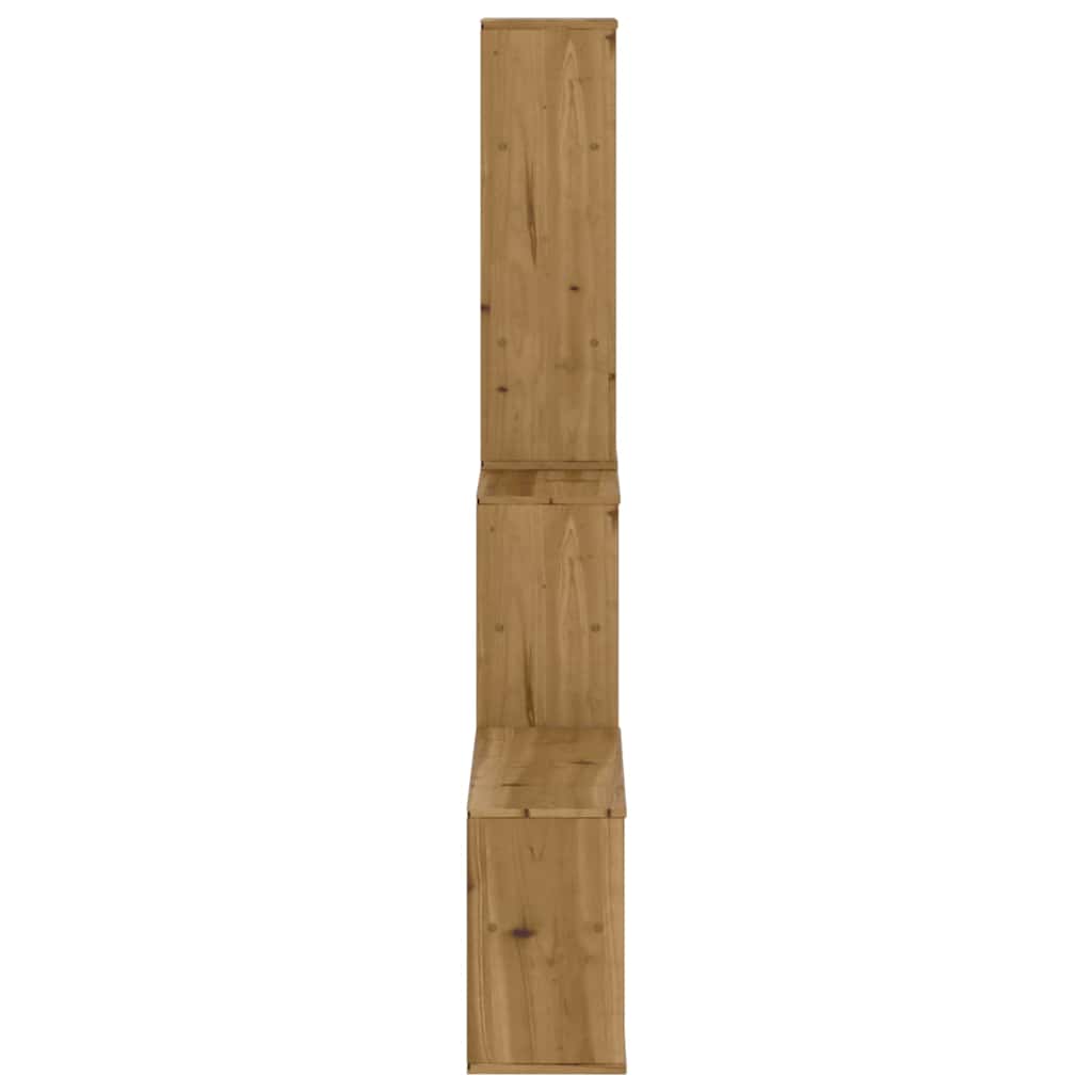 4-tlg. Wohnwand mit Stauraum ODDA Massivholz Kiefer