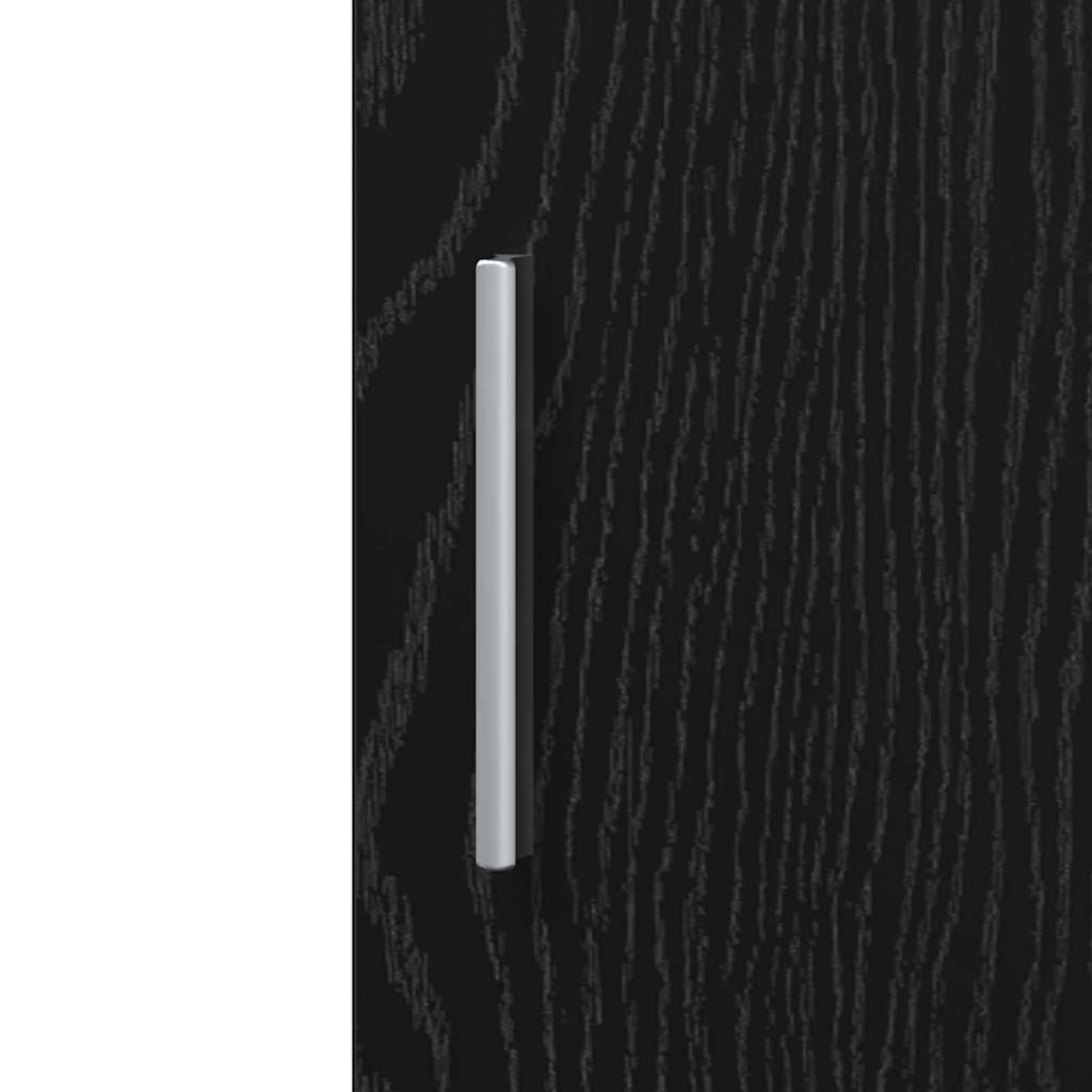Schwarze Eiche 40 x 42,5 x 185 cm Holzwerkstoff