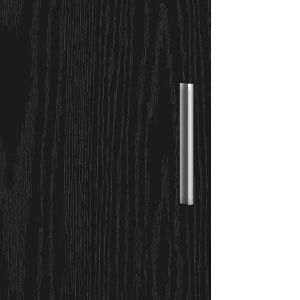 Hochboard Schwarze Eiche 40 x 42,5 x 185 cm Holzwerkstoff
