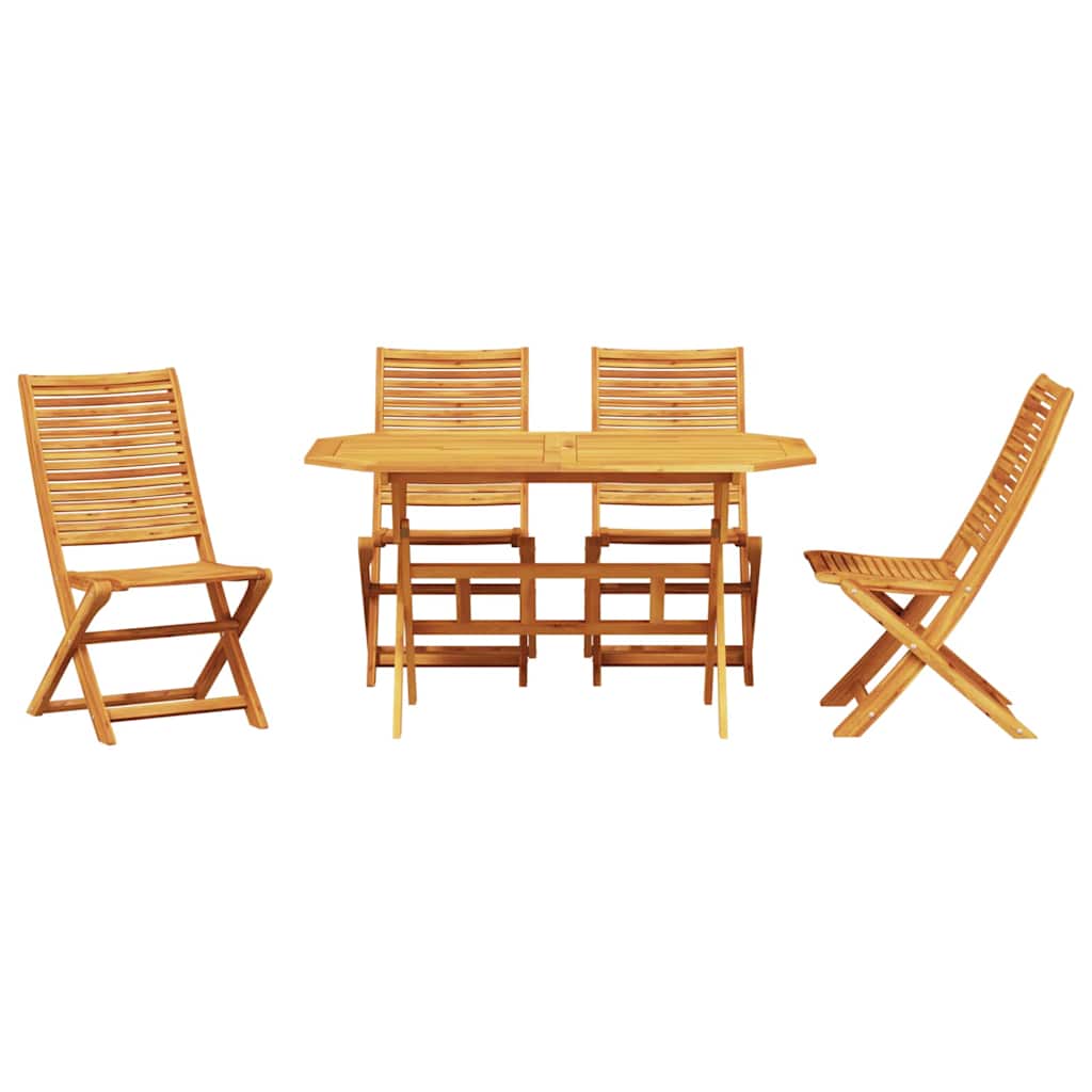 Garten Essgruppe 5 pcs Braun Akazie Massivholz