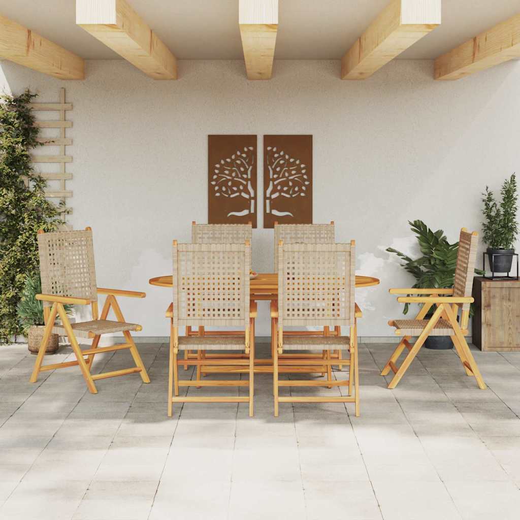 Garten Essgruppe 7 pcs Beige