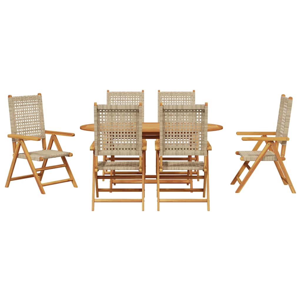 Garten Essgruppe 7 pcs Beige
