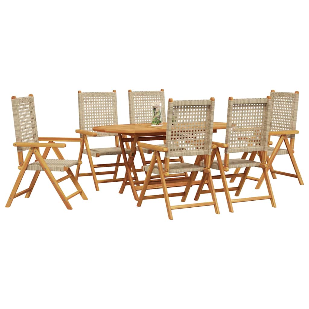 Garten Essgruppe 7 pcs Beige