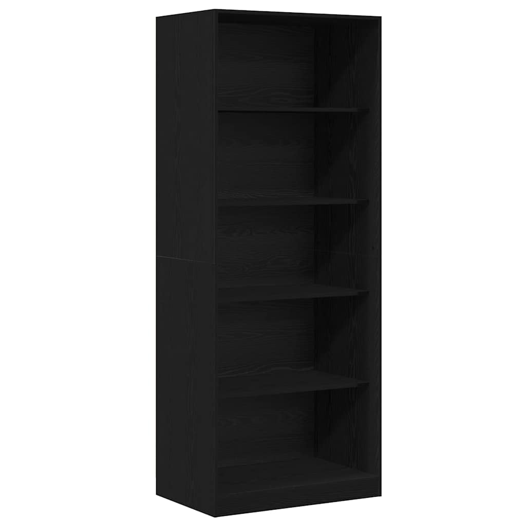 Kleiderschrank Schwarz Eiche 80 x 50 x 200 cm Holzwerkstoff