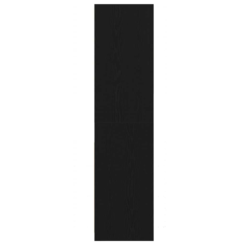 Kleiderschrank Schwarz Eiche 80 x 50 x 200 cm Holzwerkstoff