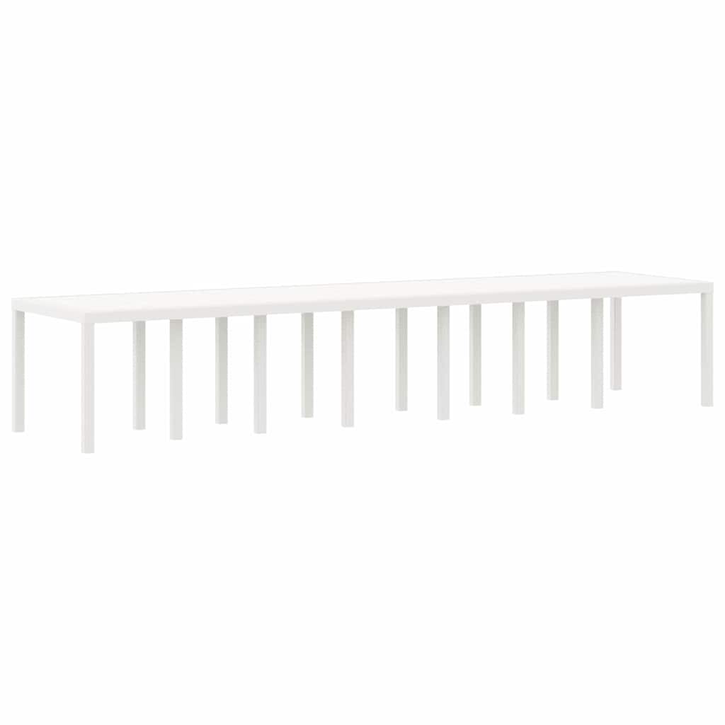 Garten Essgruppe 17 pcs Weiß Polt Rattan