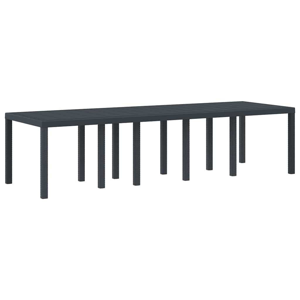 Garten Esszimmer Set mit Kissen 11 pcs Anthrazit und Hellgrau